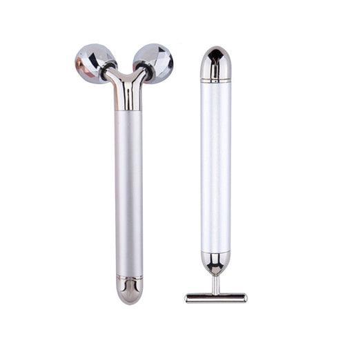 24k Gold Energy Beauty Bar Facial Face Massager 3D Roller Electric - VirtuousWares:Global