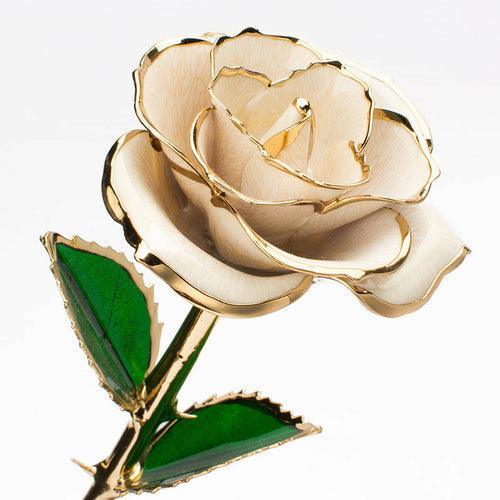 24K Gold-plated Rose Flower With A Gift Box Valentine's Day Gift - VirtuousWares:Global