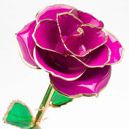 24K Gold-plated Rose Flower With A Gift Box Valentine's Day Gift - VirtuousWares:Global
