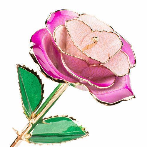 24K Gold-plated Rose Flower With A Gift Box Valentine's Day Gift - VirtuousWares:Global