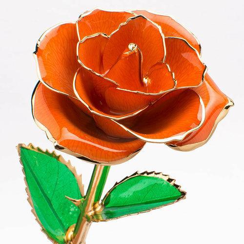 24K Gold-plated Rose Flower With A Gift Box Valentine's Day Gift - VirtuousWares:Global