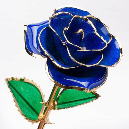 24K Gold-plated Rose Flower With A Gift Box Valentine's Day Gift - VirtuousWares:Global