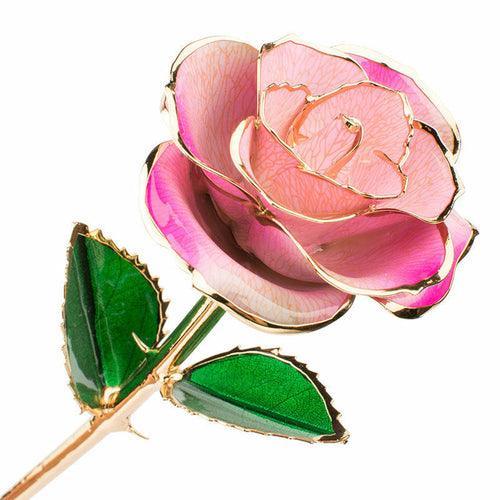 24K Gold-plated Rose Flower With A Gift Box Valentine's Day Gift - VirtuousWares:Global