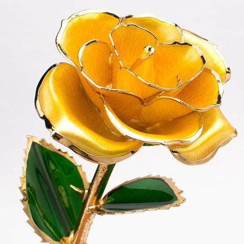 24K Gold-plated Rose Flower With A Gift Box Valentine's Day Gift - VirtuousWares:Global