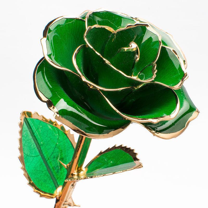 24K Gold-plated Rose Flower With A Gift Box Valentine's Day Gift - VirtuousWares:Global