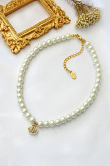 24K Seashell Czech Pearls Choker - VirtuousWares:Global