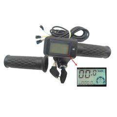 24V 36V 48V 60V 72V Electric Bike Scooter Throttle LCD Display Show - VirtuousWares:Global