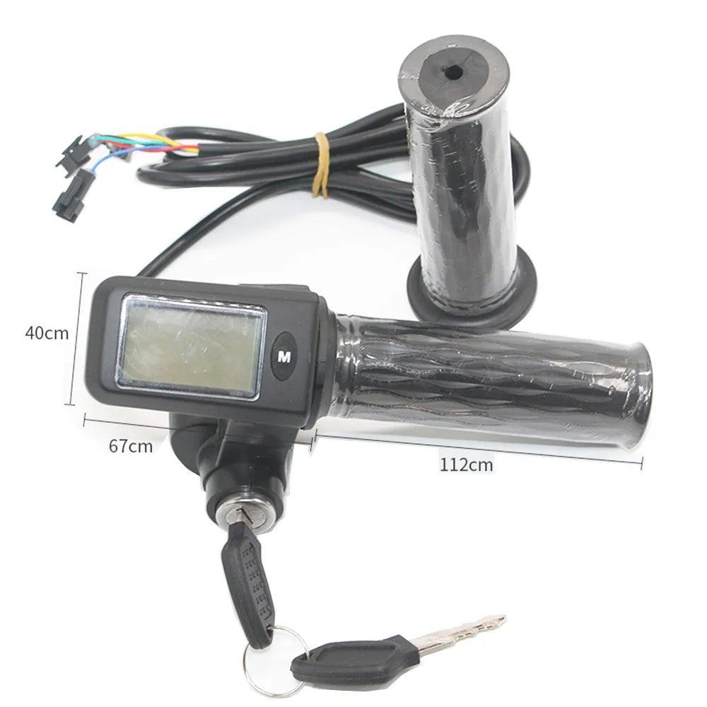 24V 36V 48V 60V 72V Electric Bike Scooter Throttle LCD Display Show - VirtuousWares:Global