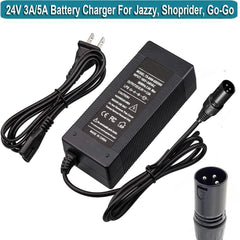 24V 3A 5A Battery Charger for Go-Go Elite Traveller SC40E/SC44E, - VirtuousWares:Global