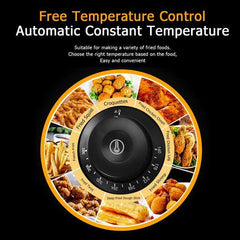 2500W MAX 110V 6.3QT/6L Stainless Steel Double Cylinder Electric Fryer - VirtuousWares:Global