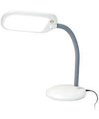 26"H LED Bright Reader Natural Daylight Full Spectrum Desk Lamp Grey - VirtuousWares:Global