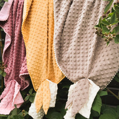 2in1 Blanket with sewn-up Baby Comforter, dusty rose - VirtuousWares:Global