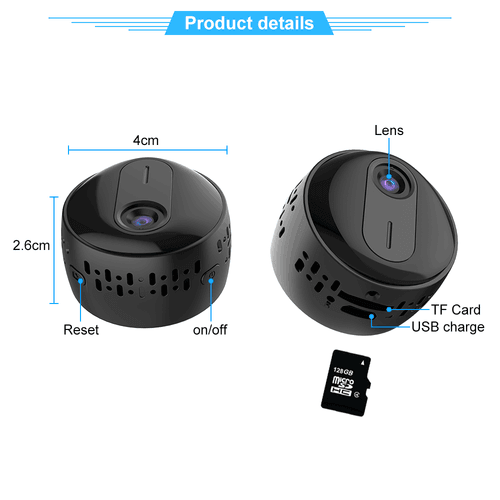 2MP 1080P Mini Wifi Camera Home Security Camcorder - VirtuousWares:Global