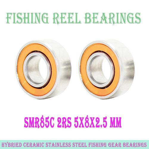 2PC SMR85 2OS Bearing 5x8x2.5 mm CB ABEC7 Stainless Steel Hybrid - VirtuousWares:Global