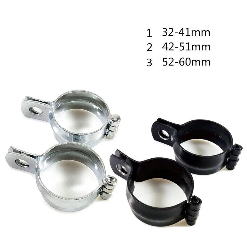 2pcs Motor Turn Signal Light Spotlight Mount Bracket Tube Clamp Mount - VirtuousWares:Global