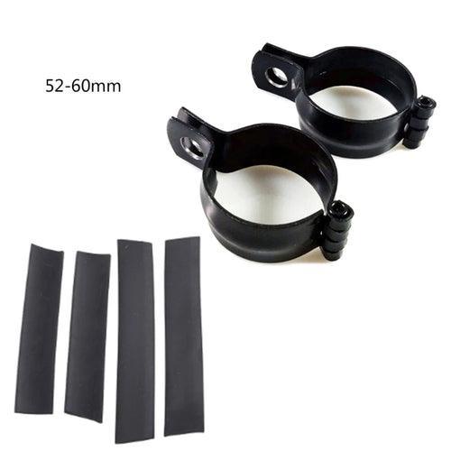 2pcs Motor Turn Signal Light Spotlight Mount Bracket Tube Clamp Mount - VirtuousWares:Global