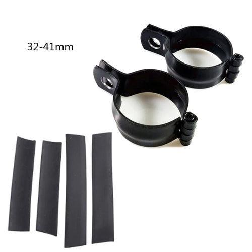 2pcs Motor Turn Signal Light Spotlight Mount Bracket Tube Clamp Mount - VirtuousWares:Global