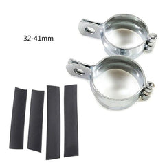 2pcs Motor Turn Signal Light Spotlight Mount Bracket Tube Clamp Mount - VirtuousWares:Global