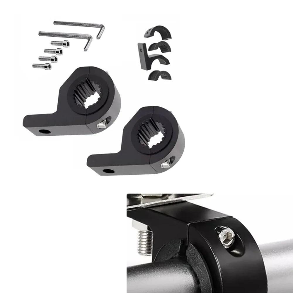 2PCS Motorcycle LED Headlight Clamps Bracket Head Light Lamp Holder - VirtuousWares:Global