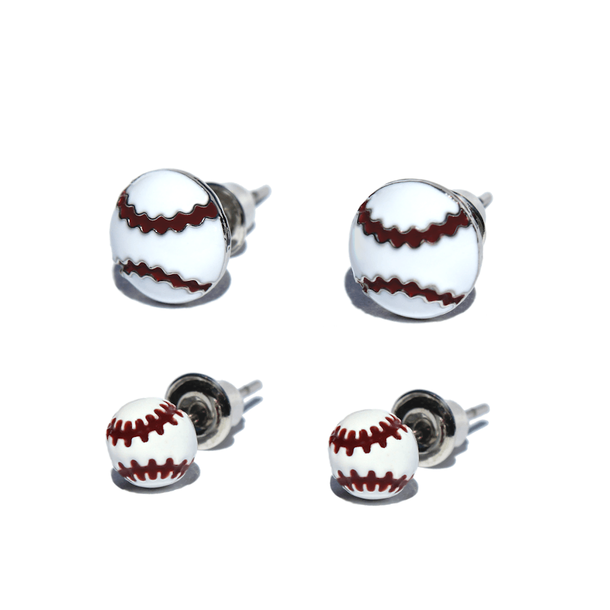 2pk Baseball Stud Earrings – 2 pairs by Ballpark Elite - VirtuousWares:Global