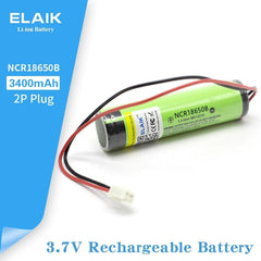 3.7V 18650 NCR18650B 3400mAh Rechargeable Li-lon battery with PCB +2P - VirtuousWares:Global