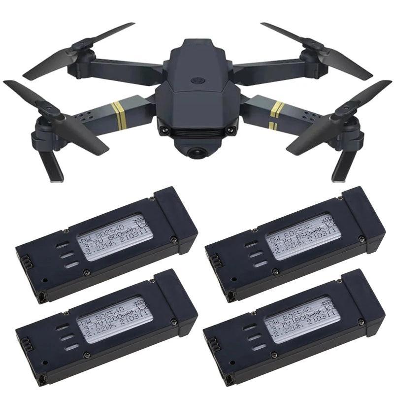 3.7V 600mAh 850mAh 1200mAh 1800mAh Lithium Battery E58 S168 JY019 JD19 Quadcopter Spare Parts - VirtuousWares:Global