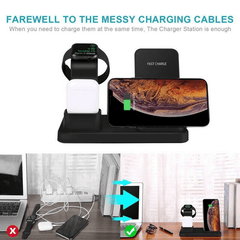 3-in-1 Fast Wireless Chargers Charging Pad for Mobile Phone/iWatch - VirtuousWares:Global