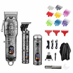 3 in 1 Professional Hair Clipper Trimmer for Men Hair Cut USB - VirtuousWares:Global
