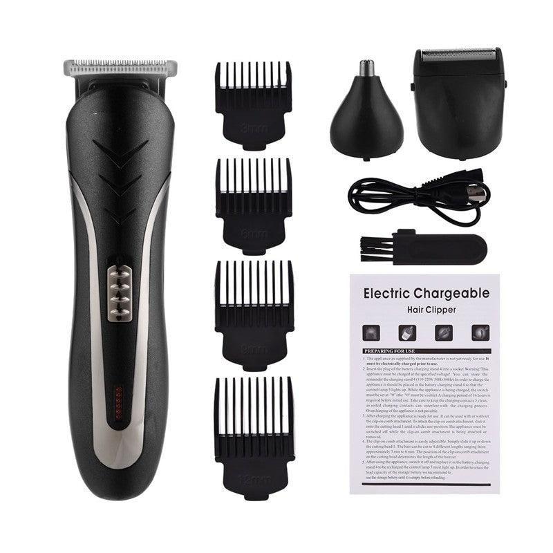 3 In 1 Professional Hair Trimmer Men's Hair Clipper Rechargeable Nose - VirtuousWares:Global