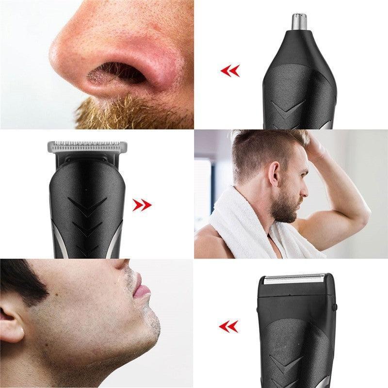 3 In 1 Professional Hair Trimmer Men's Hair Clipper Rechargeable Nose - VirtuousWares:Global