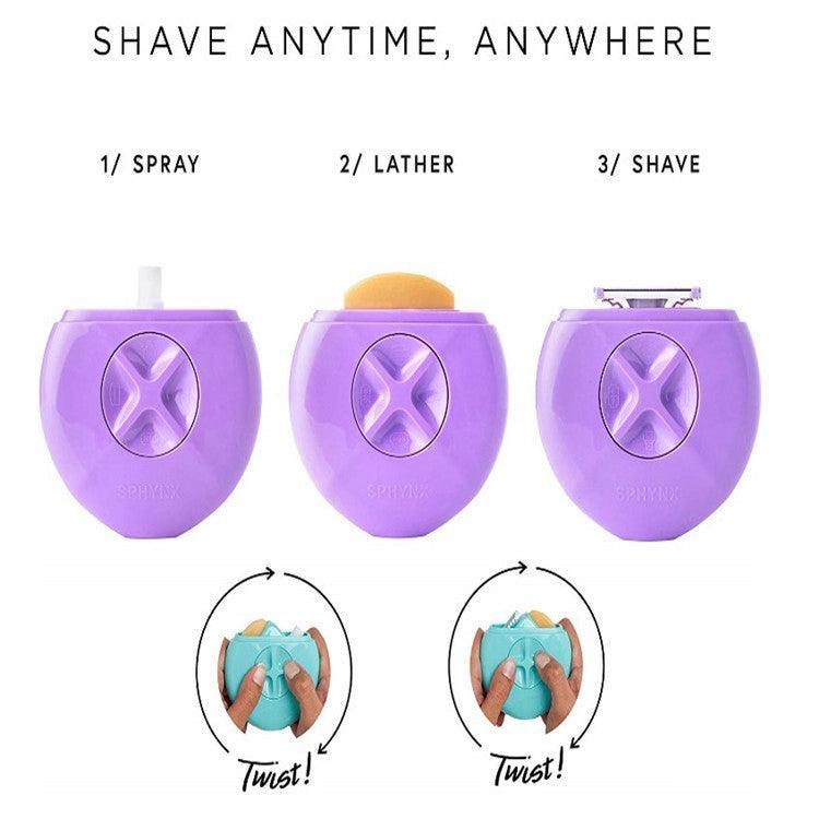 3 in 1 Sphynx Mini Travel Safety Razor Hair Shaving Box - VirtuousWares:Global
