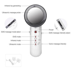 3 In 1 Ultrasonic Far Infrared EMS Facial Body Slimming Massager Skin - VirtuousWares:Global