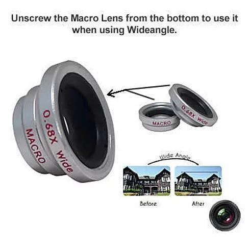 3-in-1 Universal Clip on Smartphone Camera Lens - 6 Colors - VirtuousWares:Global