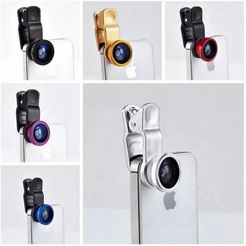 3-in-1 Universal Clip on Smartphone Camera Lens - 6 Colors - VirtuousWares:Global
