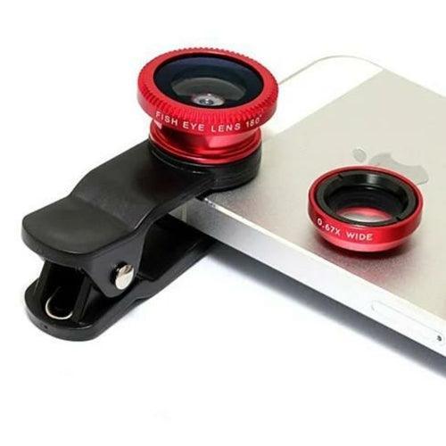 3-in-1 Universal Clip on Smartphone Camera Lens - 6 Colors - VirtuousWares:Global
