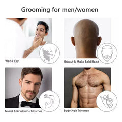 3 in1 Electric Shaver for Men Wet Dry Electric Razor Facial Beard & - VirtuousWares:Global