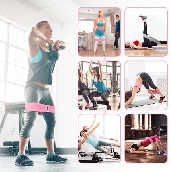 3 Pack Set Resistance Exercise Fitness Bands - VirtuousWares:Global