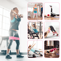 3 Pack Set Resistance Exercise Fitness Bands - VirtuousWares:Global