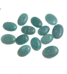 3 Pcs Amazonite Cabochon, Loose Natural Gemstone, Jewelry Making, Jewe - VirtuousWares:Global