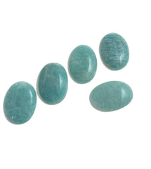 3 Pcs Amazonite Cabochon, Loose Natural Gemstone, Jewelry Making, Jewe - VirtuousWares:Global