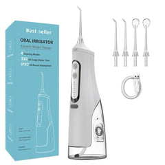 310ml Oral Irrigator Dental Portable Water Flosser USB Rechargeable 4 - VirtuousWares:Global