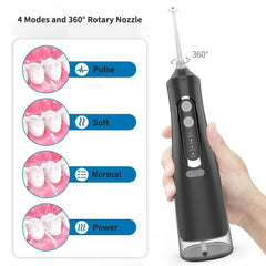 310ml Oral Irrigator Dental Portable Water Flosser USB Rechargeable 4 - VirtuousWares:Global