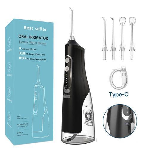 310ml Oral Irrigator Dental Portable Water Flosser USB Rechargeable 4 - VirtuousWares:Global