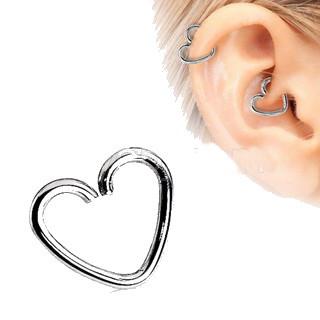 316L Surgical Steel Heart Shaped Cartilage Earring - VirtuousWares:Global