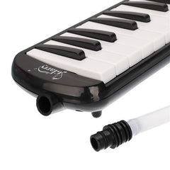 32-Key Melodica with Mouthpiece & Hose & Bag Black - VirtuousWares:Global