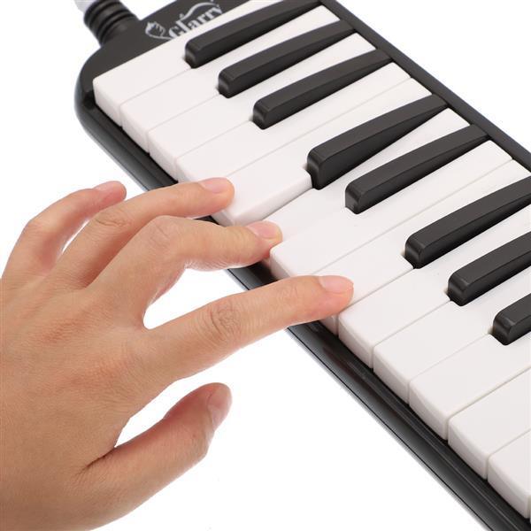 32-Key Melodica with Mouthpiece & Hose & Bag Black - VirtuousWares:Global