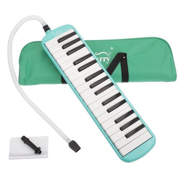 32-Key Melodica with Mouthpiece & Hose & Bag Black - VirtuousWares:Global
