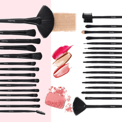 32pcs Facial Eye Shadow Eyeliner Foundation Makeup Brush Set - VirtuousWares:Global
