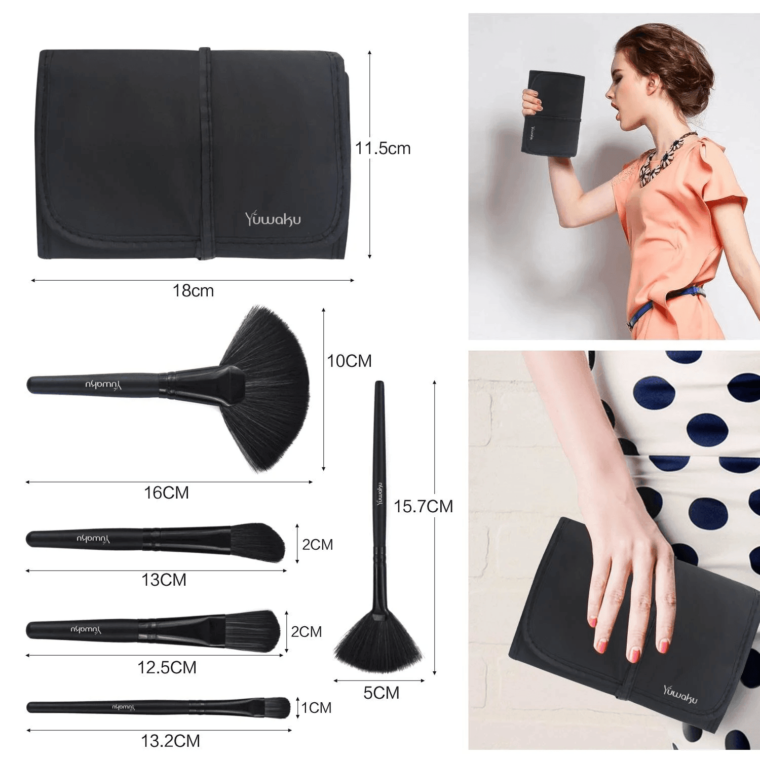 32pcs Facial Eye Shadow Eyeliner Foundation Makeup Brush Set - VirtuousWares:Global