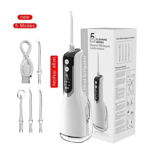 330ml Portable Oral Irrigator Dental Rechargeable Water Flosser 5 - VirtuousWares:Global
